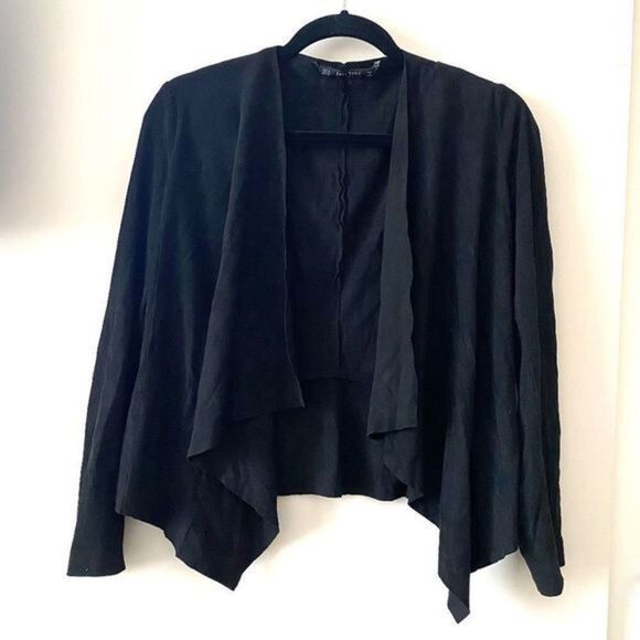 ZARA Suede Blazer Style Long Sleeve - Picture 1 of 5